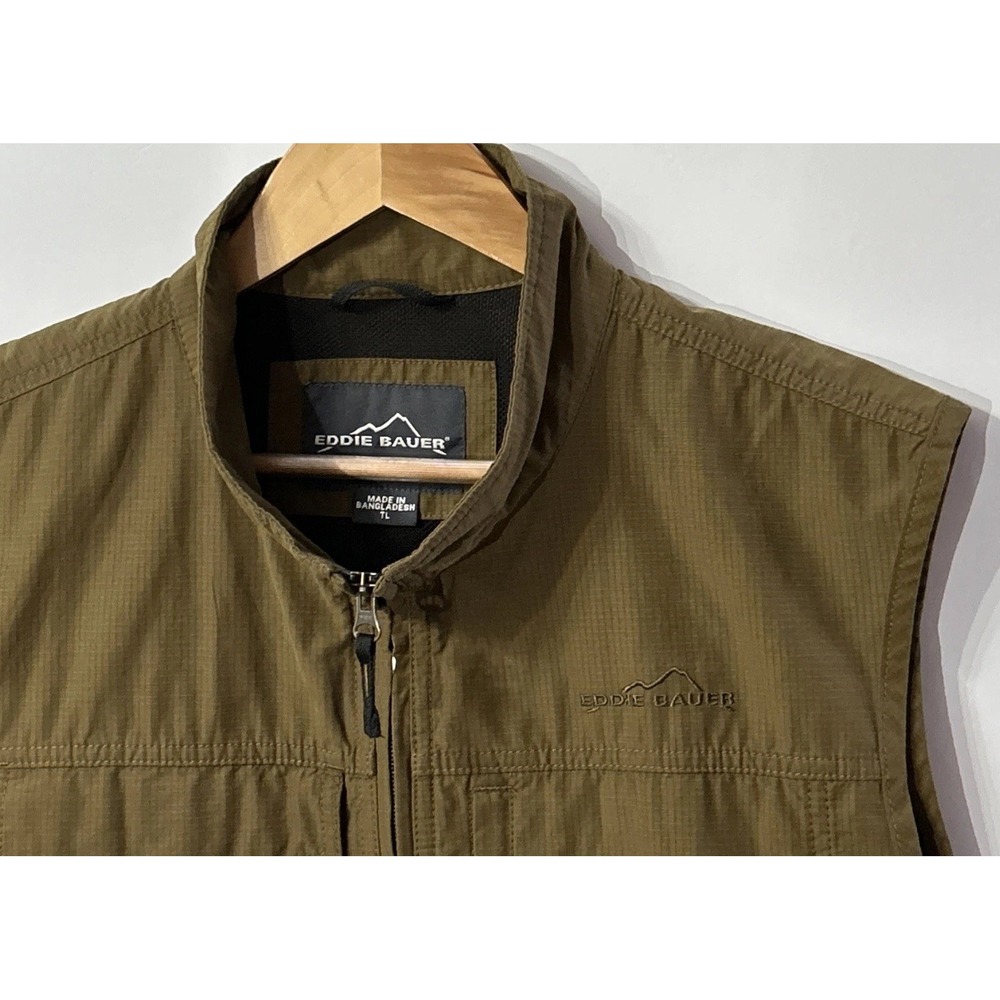 Mens Eddie Bauer Fishing Utility Vest Multiple Pockets Sz Large Tall LT EC - Picture 3 of 8